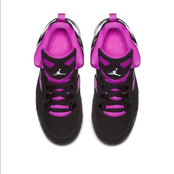 Air Jordan’s kids black and pink - Picture 2 of 5